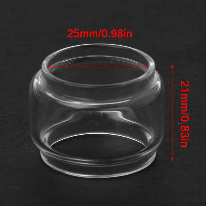 

Clear Pyrex Glass Tube Replacement Fatboy Glass Tank Electronic Cigarette Vape Accessories for 5ML Lotus RTA Vaporizer Atomizer