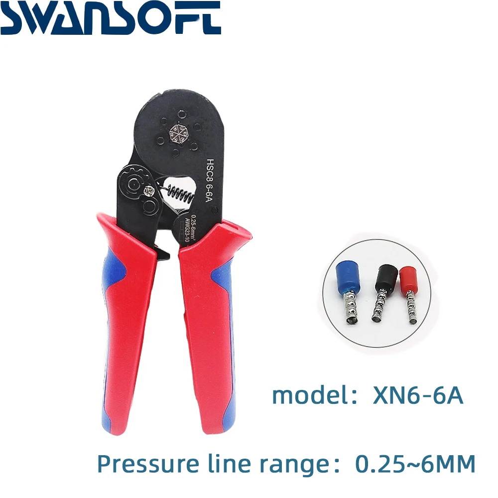 

HSC8 6-4 Mechanical Ferrule Terminal Crimping Pliers (0.25-6.0mm2)