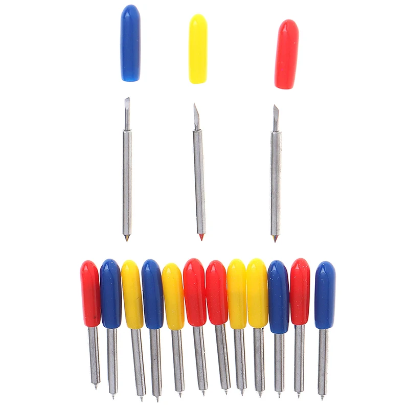 30pcs 30° 45° 60° Cutting Plotter Tungsten Blade for Roland Cutter+Blade Holder