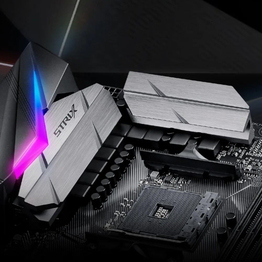 ROG STRIX X370-F игровая материнская плата AM4 RYZEN Series X370 с RGB светодиодный светильник с эффектом Sonic Studio III