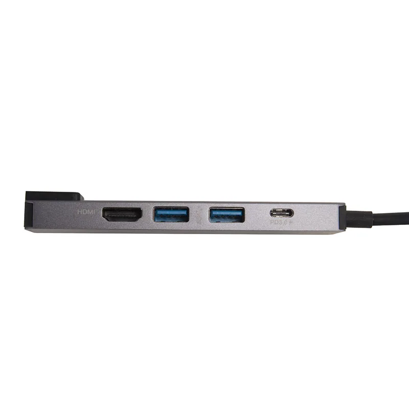 Nuevo 5 en 1 USB tipo C Hub USB3.0 HDMI Ethernet RJ45 PD Multiports adaptador para MacBook - 4
