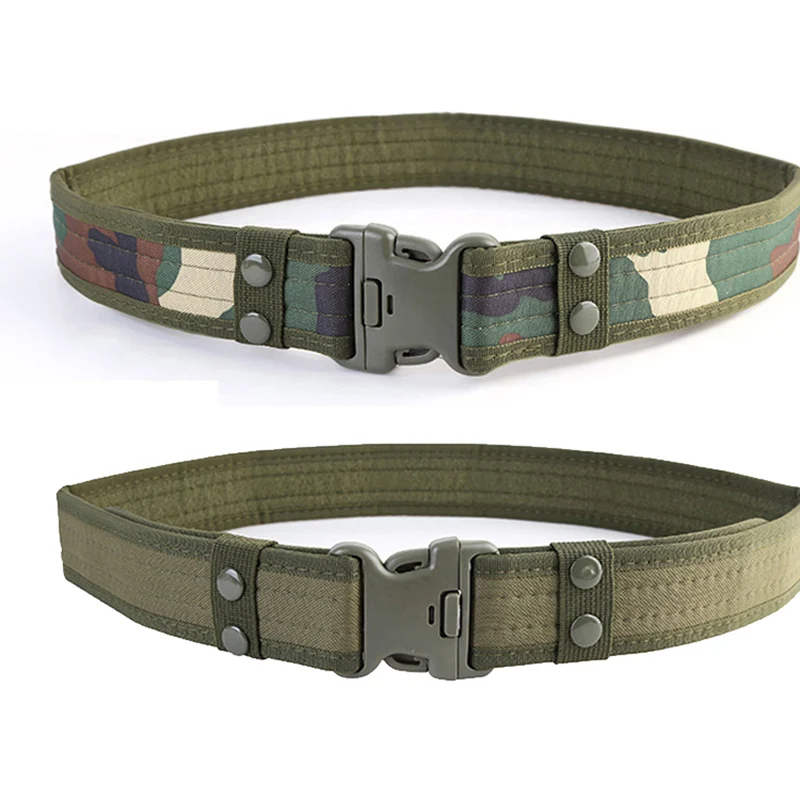 Military Tactical Waist Belt Outdoor Camping Hiking Hunting Sport mc