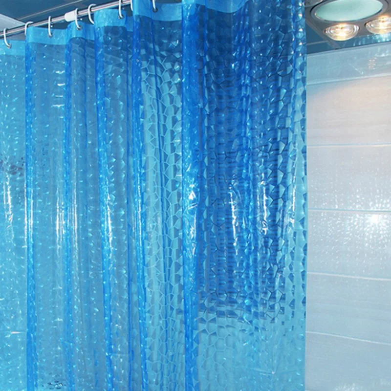 Занавеска для душа EVA Moldproof, водонепроницаемая 3D утолщенная занавеска для ванной, занавеска для душа, Товары для ванной, 3 цвета, 180X180, 180X200
