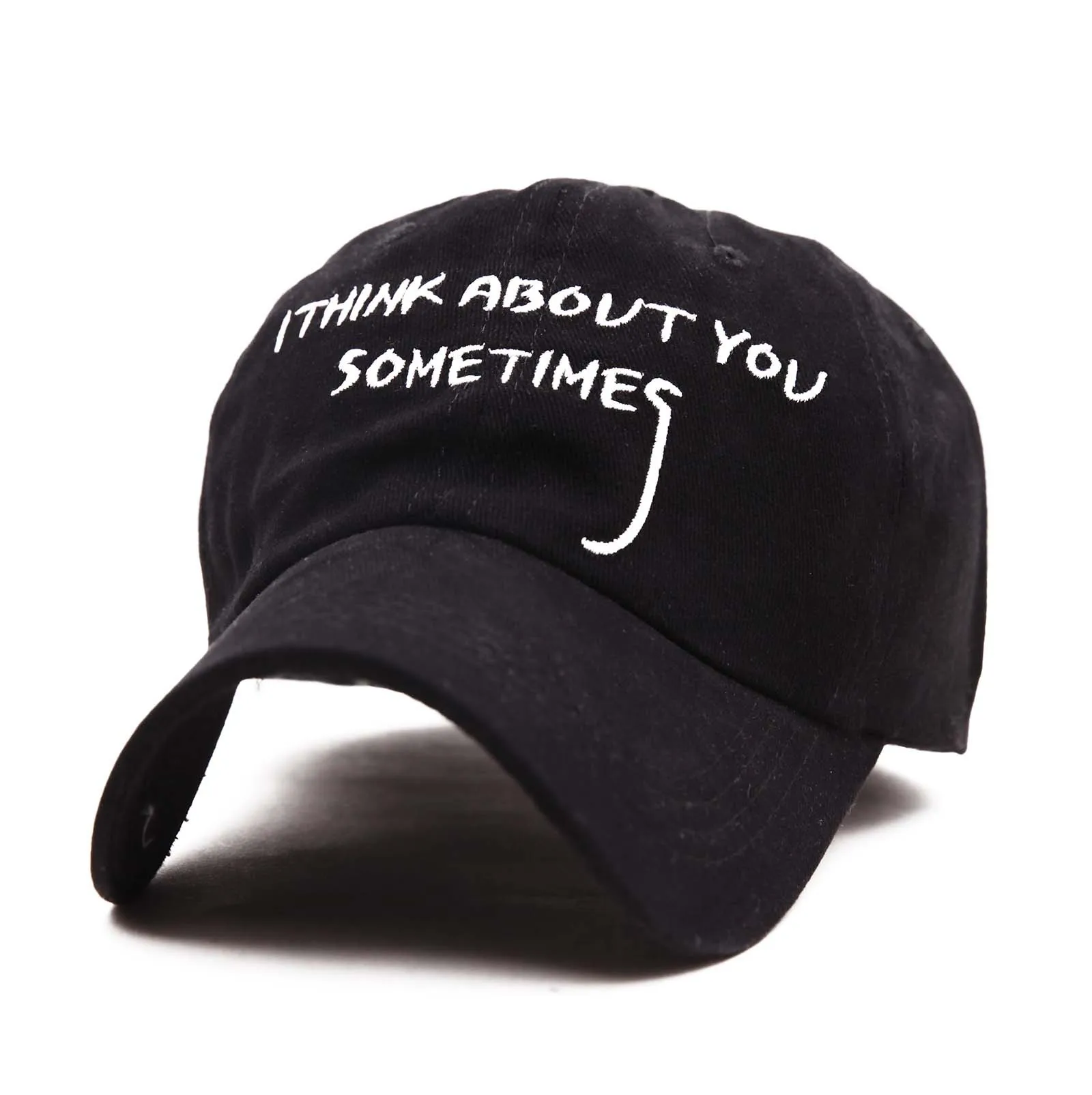 

Korean Version Spring New Solid Color Simple Letters Embroidered Curved Eaves Men Women Sun Hat Hiking Bent Eaves Baseball Cap