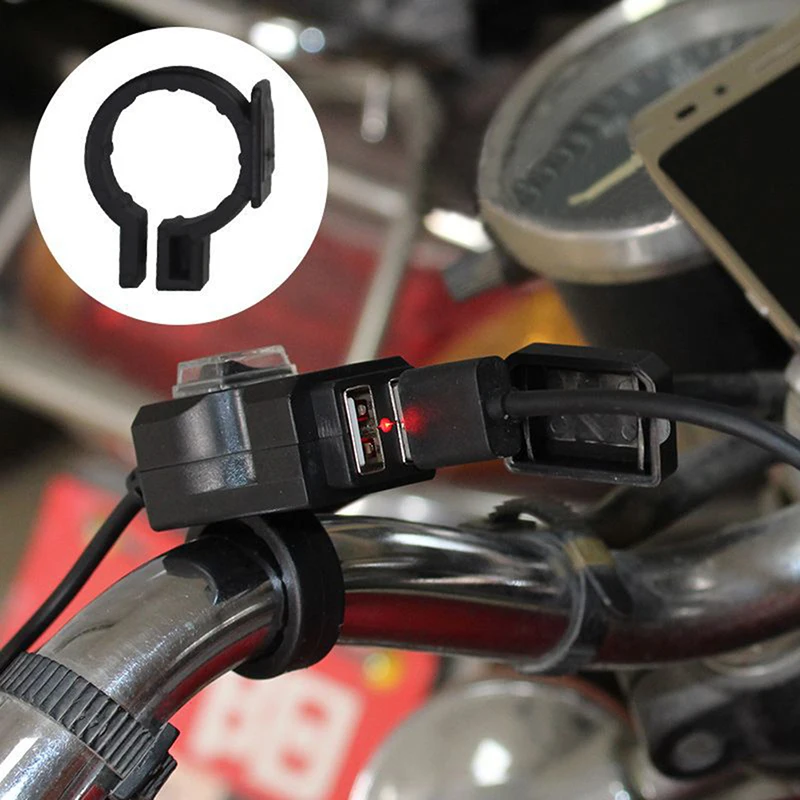 1 шт. двойной USB Порты и разъёмы 12 V Водонепроницаемый мотоцикл зарядное
