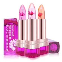 2017 Temperature Change Color Lip Balm 3 Color Waterproof Long-lasting Sweet Transparent Jelly Flower Pink Moisturizer Lipstick