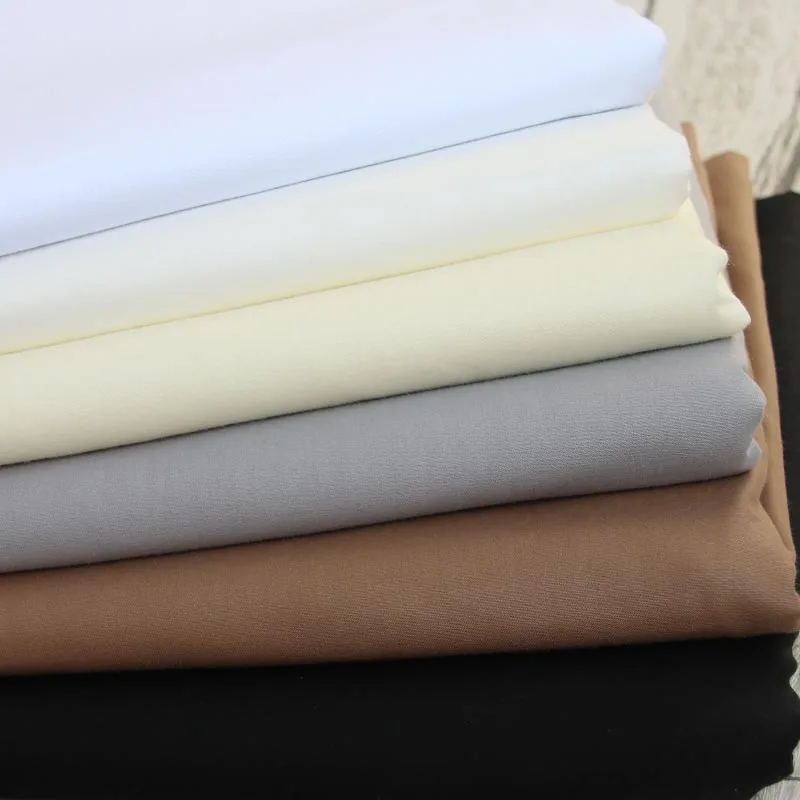 

160CM*50CM cotton SOLID COLOR white gray brwon black cloth DIY for bedding cushions handwork patchwork quilting decor crafts