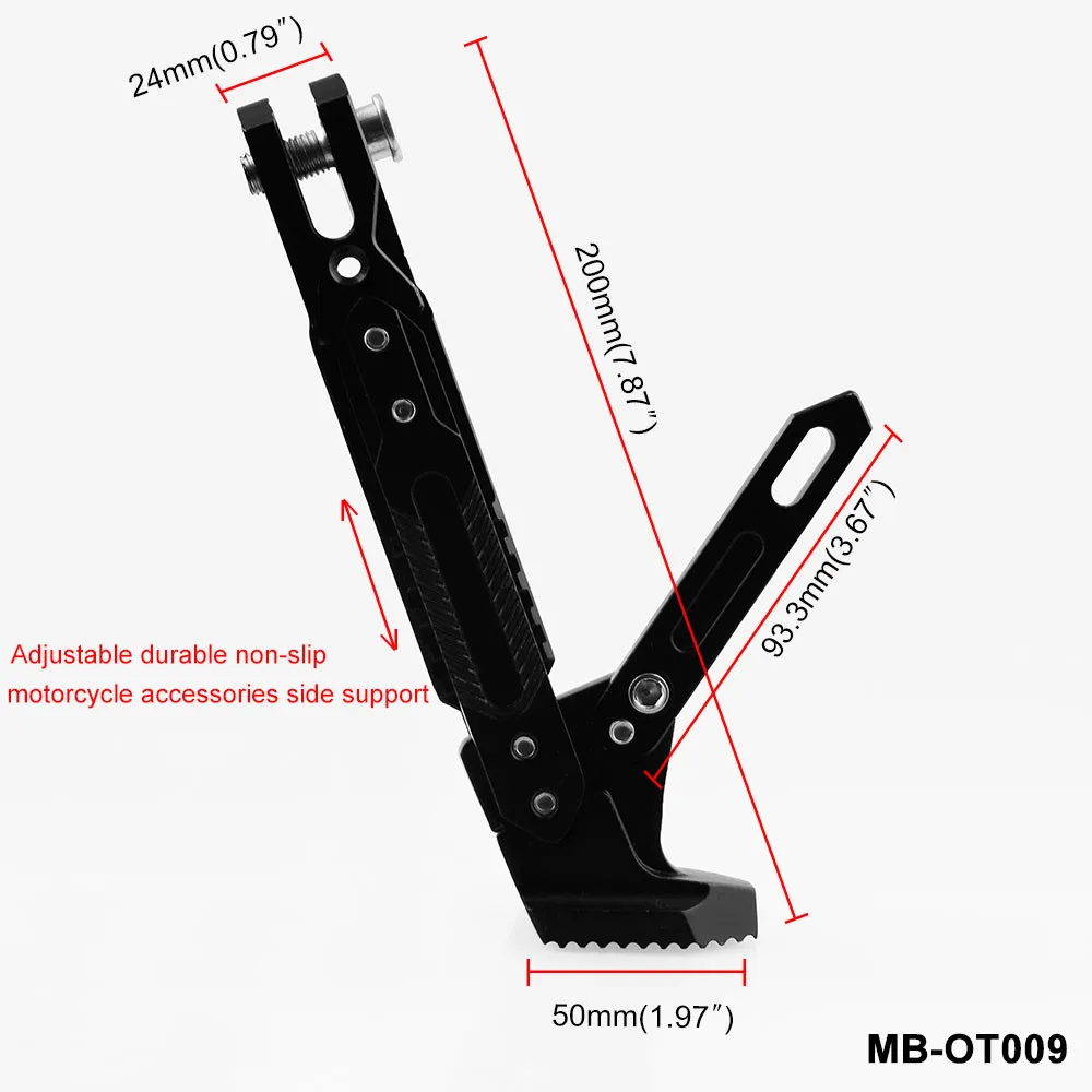 Универсальный ЧПУ для мотоциклов Регулируемая парковочная стойка боковая анти-Выдвижная Подставка аксессуары для ремонта мотоциклов