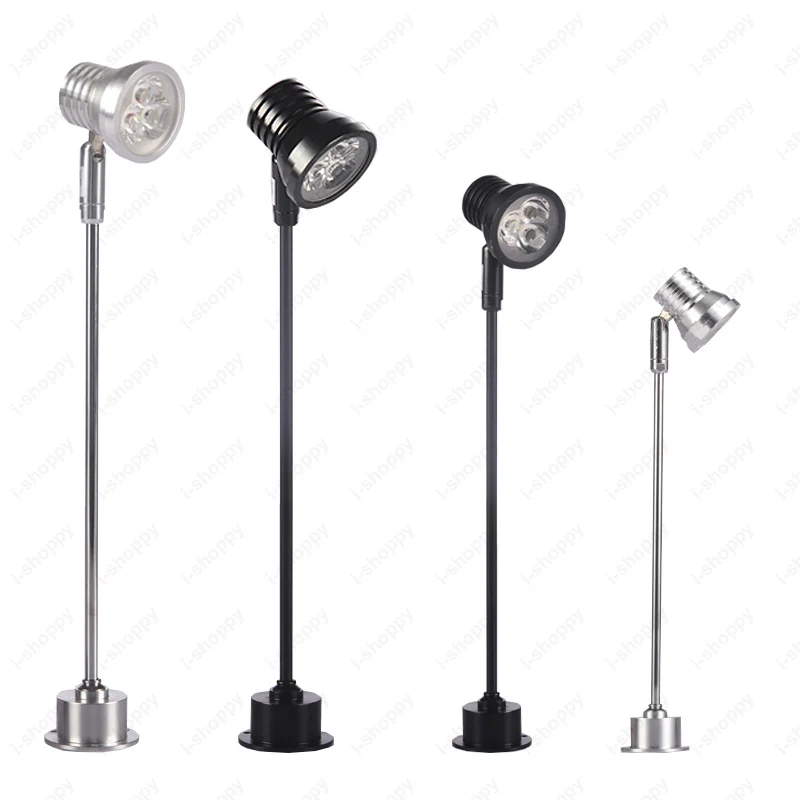 

3W LED Picture Light Post Table Stand Pole Lamp Adjustable Spotlight Museum Shop Exhibition Display Case