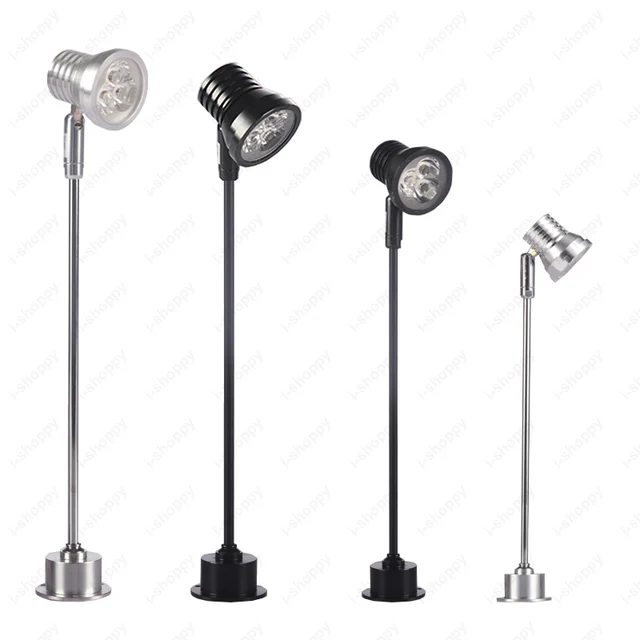 3W LED Picture Light Table Stand Pole Lamp Adjustable Spotlight Museum Shop Exhibition Display
