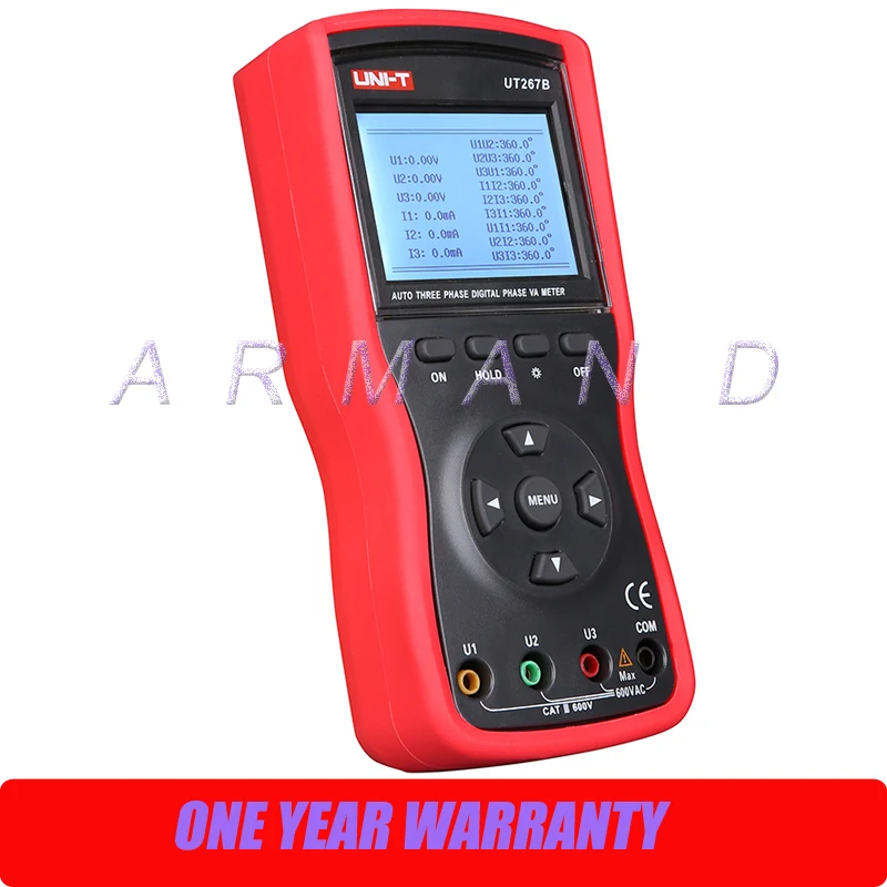 

Best Digital Intelligent Three Clamp Phase Voltammeters UNI-T UT267B Multimeters