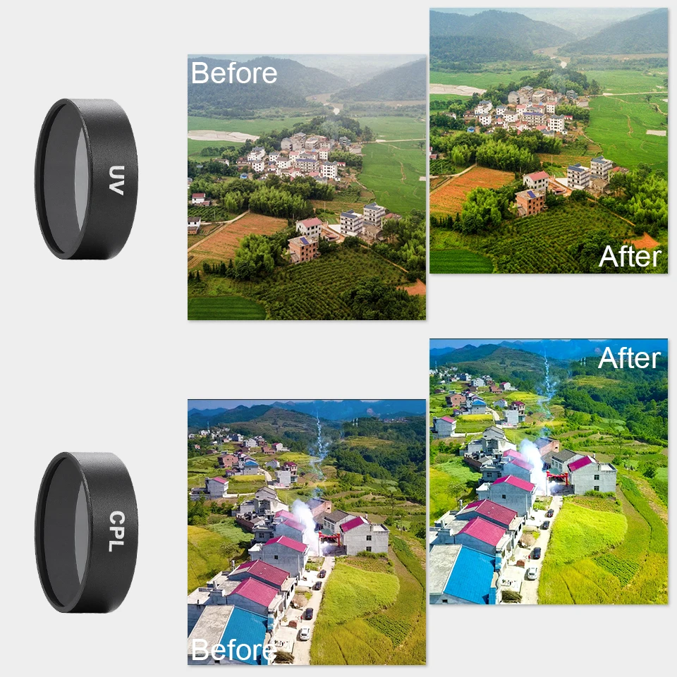 Drone фильтры для камеры Mavic Air CPL круговой поляризационный фильтр набор поляризованный фильтр для DJI Mavic Air Аксессуары для Дронов