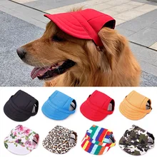 Chapeau pour animaux de compagnie avec trous d'oreille casquette de Baseball réglable pour grand moyen petits chiens été chien casquette chapeau de soleil en plein air randonnée produits pour animaux de compagnie