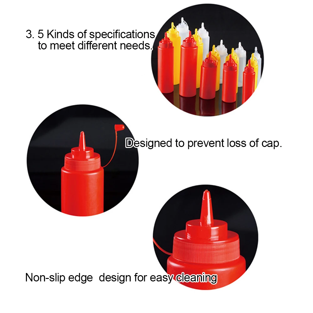 Различные Размеры пластиковая бутылка-пульверизатор приправа соус, уксус Диспенсер для кетчупа масло бутылки соуса бутылка с диспенсером гаджеты