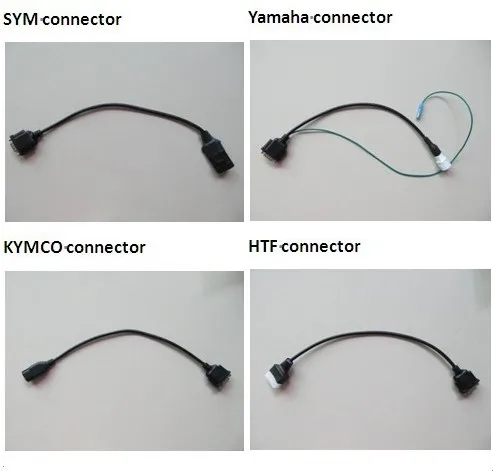 Универсальный диагностический инструмент для мотоцикла YAMAHA SYM HTF PGO для suzuki kymco, инструмент для сканирования мотоцикла, 2 года гарантии, полные кабели