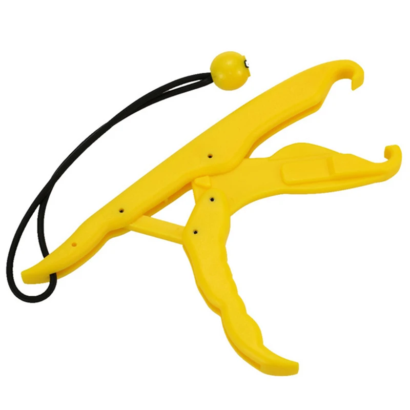 

17.5/25cm PP Hard Plastic Fish Controller Red Yellow Supplier Hand Control Fishing Lip Grip Floating Griper