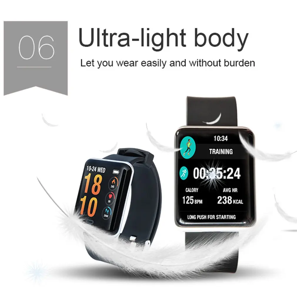 

M68 Smart Wristband 1.0 inch Color Screen Smart Bracelet Smart Sports Watch Heart Rate Monitor IP68 Waterproof