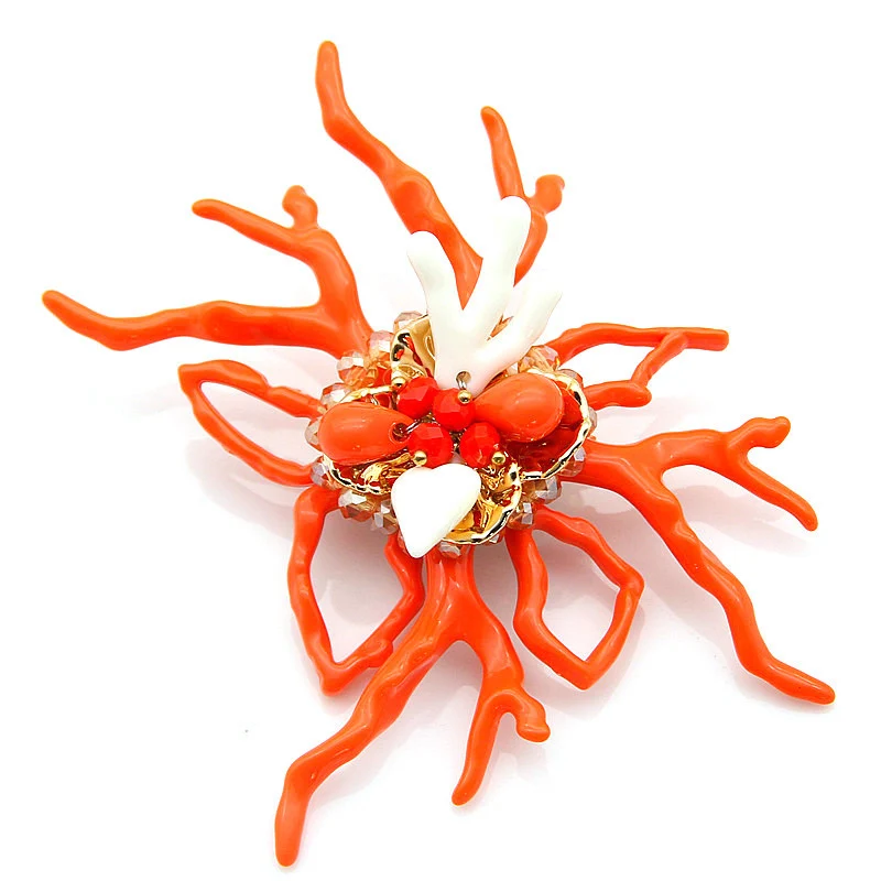 

Hot! New Large Figure Brooches Lovely Acrylic Resin Beads Brooches Luxury Gifts For Women Wedding Bouquets Pins Fashion Jewelry