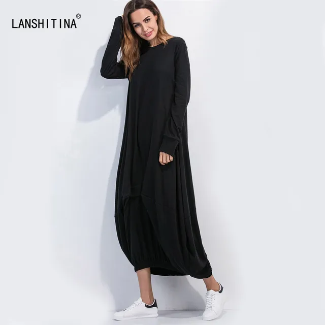 floor length t shirt dress