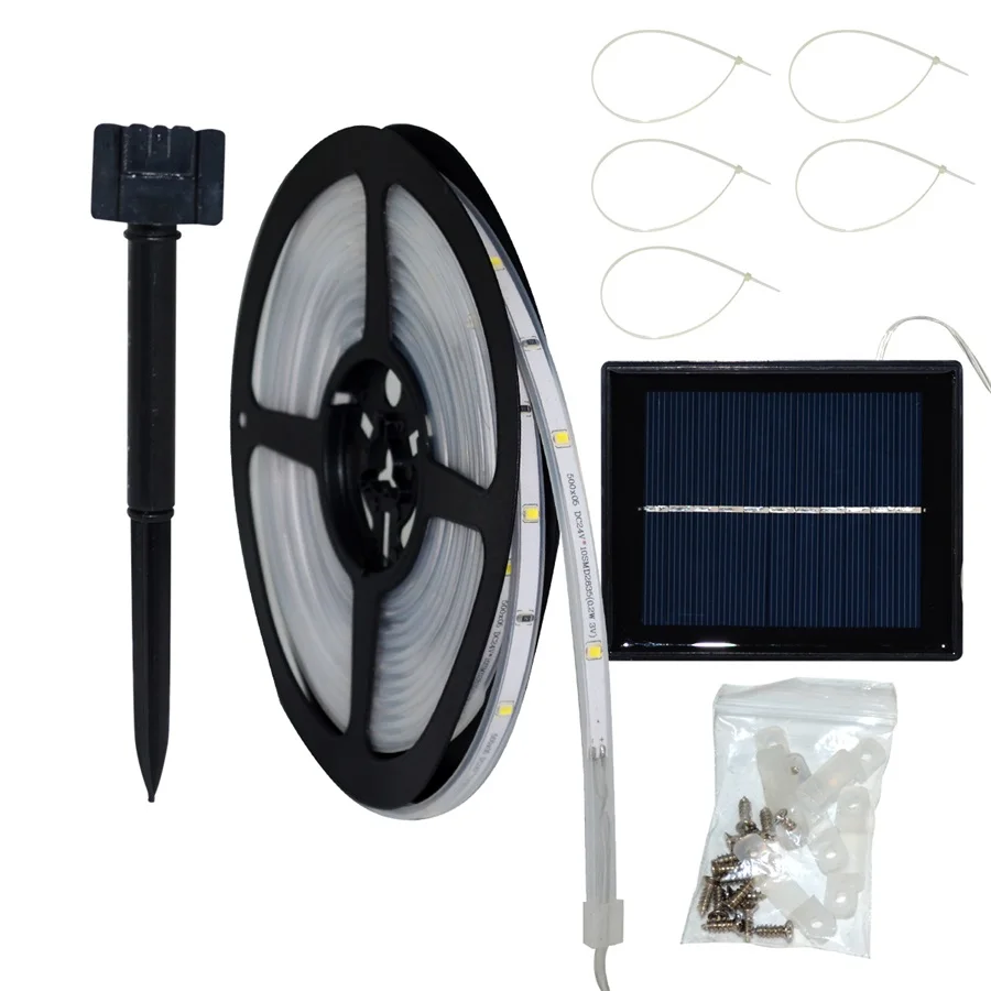 Fita de Iluminação Decoração do Jardim Luz de Tira Solar Powered Smd2835 Flexível 8 Modos Impermeável Led Strip Backlight 5 m 100led 5 modos impermeável led strip backlight decoração do jardim