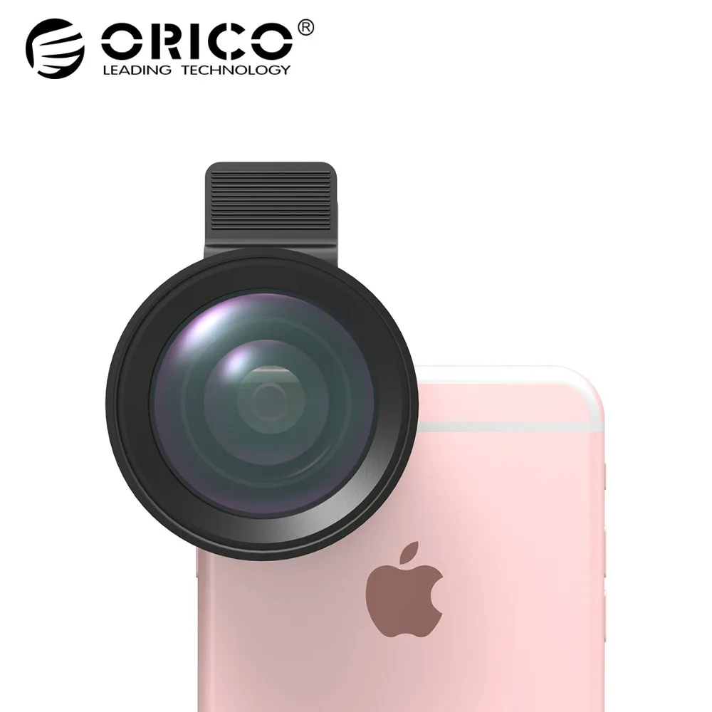 

ORICO Universal Mobile Phone Lens 2 in 1 0.6X/0.45X Wide Angle Lens with Clip 37mm Thread 12.5X/15X Macro HD Mobile Phone Lens