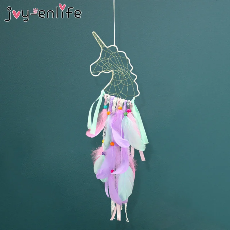 

Unicorn Dreamcatcher Gift For Guest Dream Catcher Kids Baby Shower Wedding Party Bedroom Wall Hanging Decoration For Home