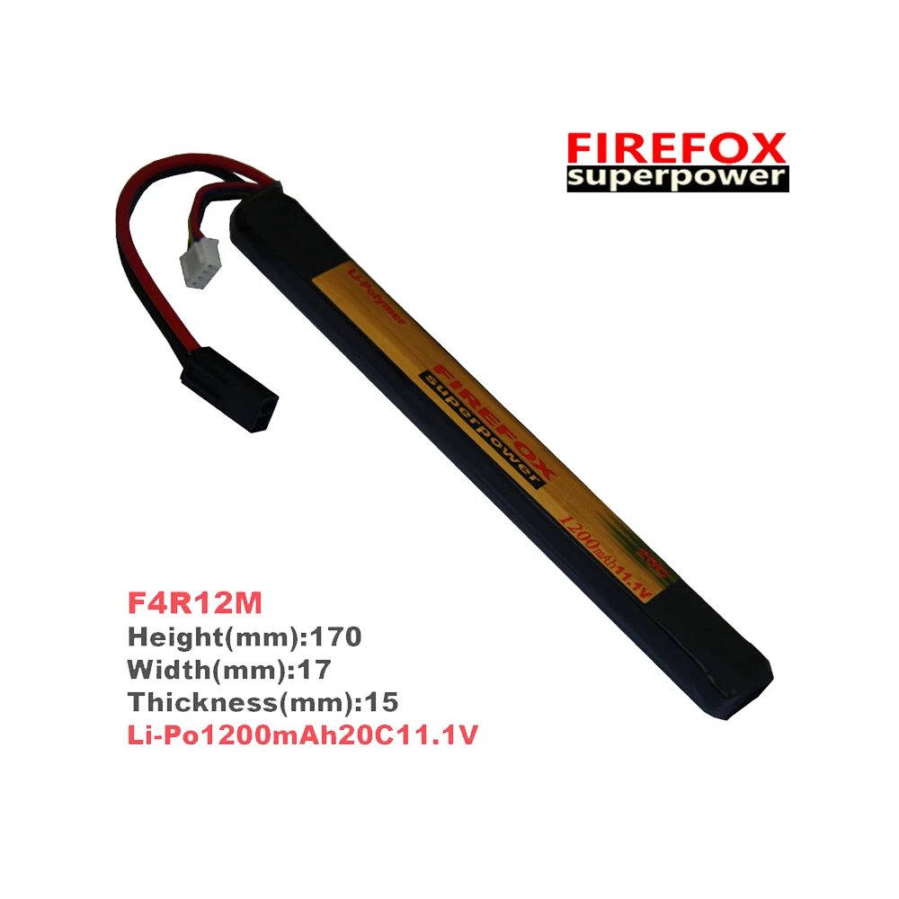 1 шт. 100% Оригинальная батарея FireFox 11 V 1200 mAh 20C Li Po для страйкбола L F4R12M|airsoft battery|11.1v