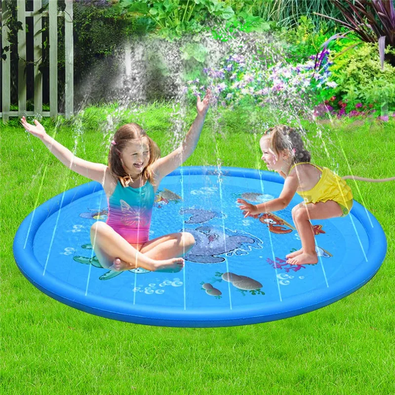 

Inflatable Water Spray Pad Swimming Ring Children's Outdoor Play Water Toys Sprinkler Pad Inflatable Rainbow Bridge Spray