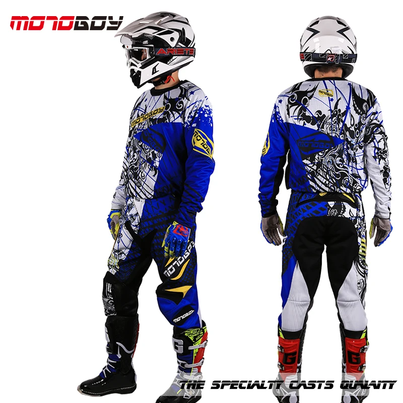 Мужской спортивный костюм Motoboy футболка и штаны из полиэстера с цветным принтом