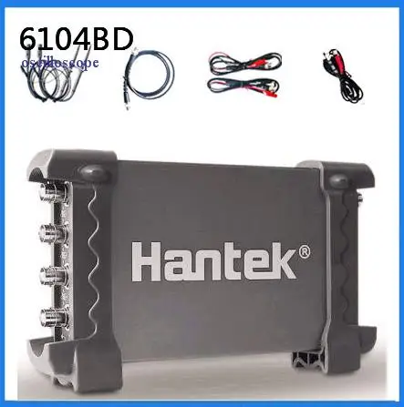 Special Price Hantek 6104BD Oscilloscope 4 Channels 6104BD Arbitrary Waveform Generator 100MHz Bandwidth Powered By USB2.0 Interface