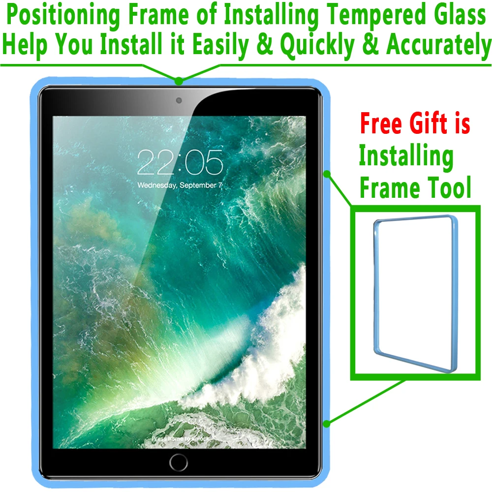 Закаленное Стекло для Apple iPad Air 1 Air/Air 2/Pro 9 7 прозрачные 0 33 мм с уровнем твердости H HD