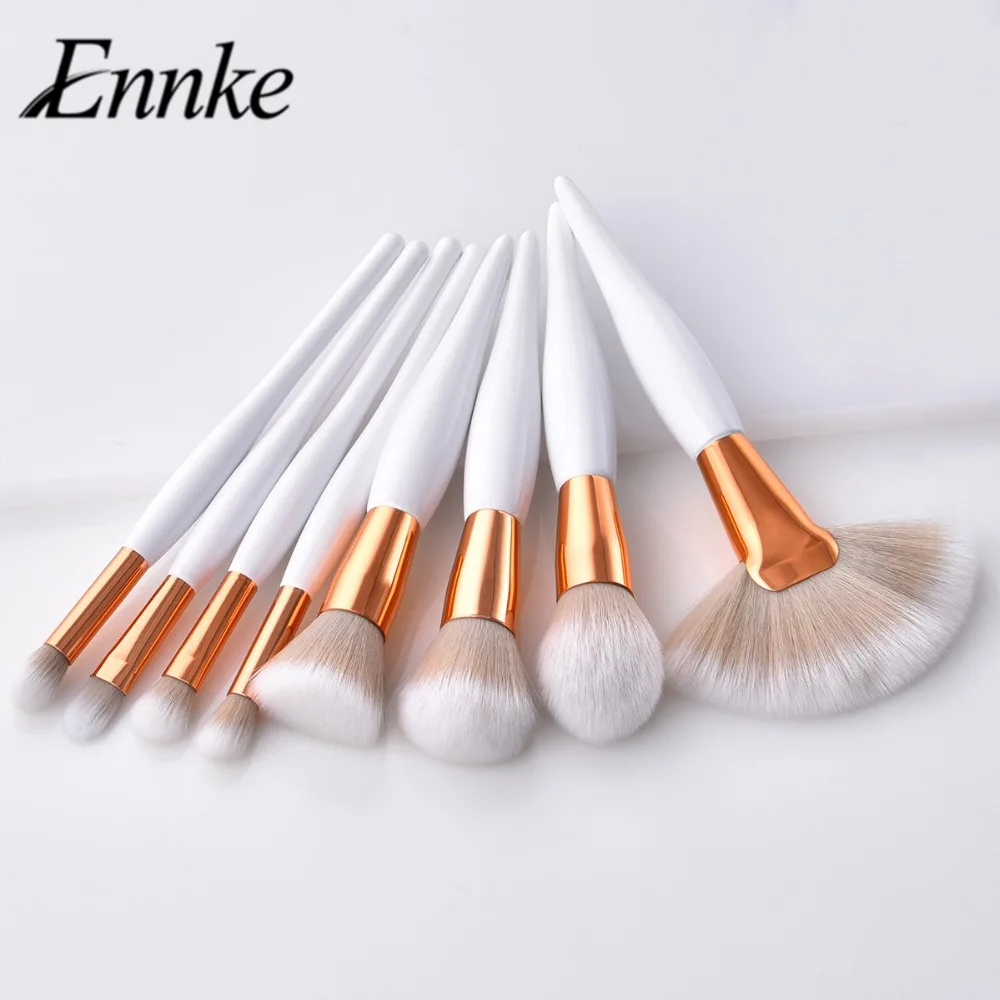 

2019 8Pcs Professional Makeup Brushes Set Powder Blush Foundation Eyeshadow Make Up Fan Brushes Cosmetic Kwasten Sets