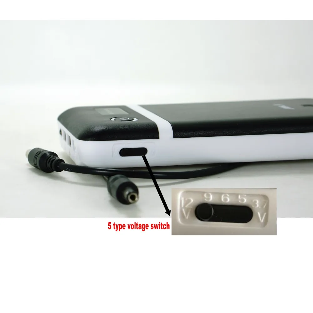  Portable Adjustable 3.6V 5V 6V 9V 12V Mobile Power Bank Battery Charger Case Box with DC Line for C - 32867828677