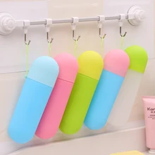 Пластиковый переносной футляр для хранения зубной щетки стаканчик для полотенец стаканчик для зубной щетки Органайзер Домашний для хранения инструмент для ванной комнаты для зубной пасты путешествия