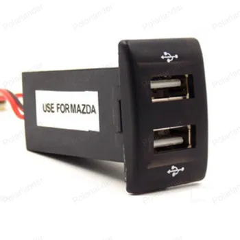 

for Mazda adapter socket Charging 5V 2.1A Dual 2 USB interface car cell phone Charger