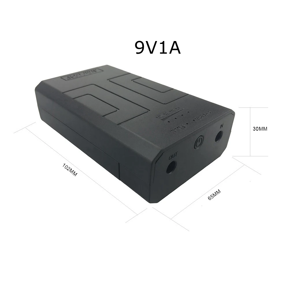 

9V1A AC to DC Mini Adapter Uninterrupted Power Supply UPS Provide Emergency Power Backup to CCTV Camera with Battery Built-in