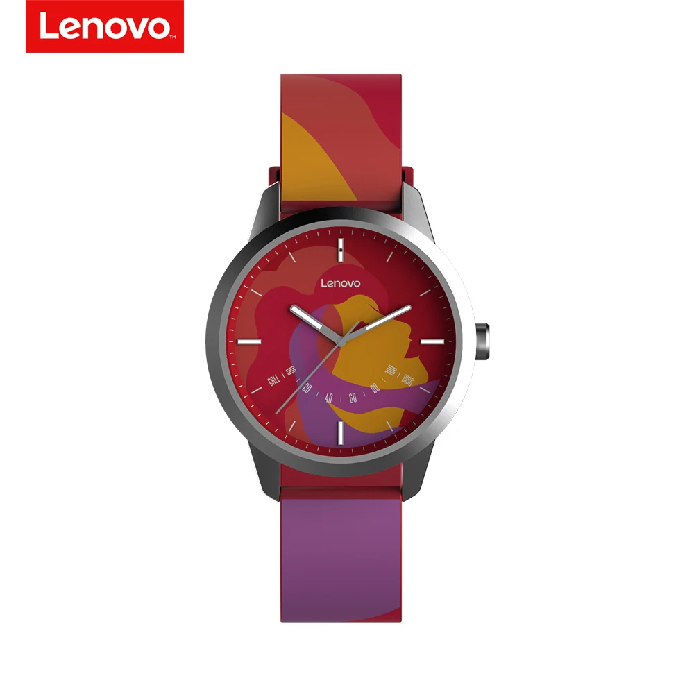 Lenovo Watch 9 Смарт-часы Созвездие серии 5ATM водонепроницаемый стальной корпус светящийся указатель фитнес-трекер шагомер калории - Цвет: VIR-Red