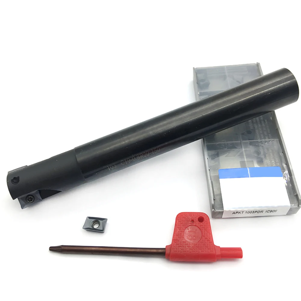 10 шт. APKT1003 PDR IC908 твердосплавная вставка + 1 D20 токарный станок фрезерный резак