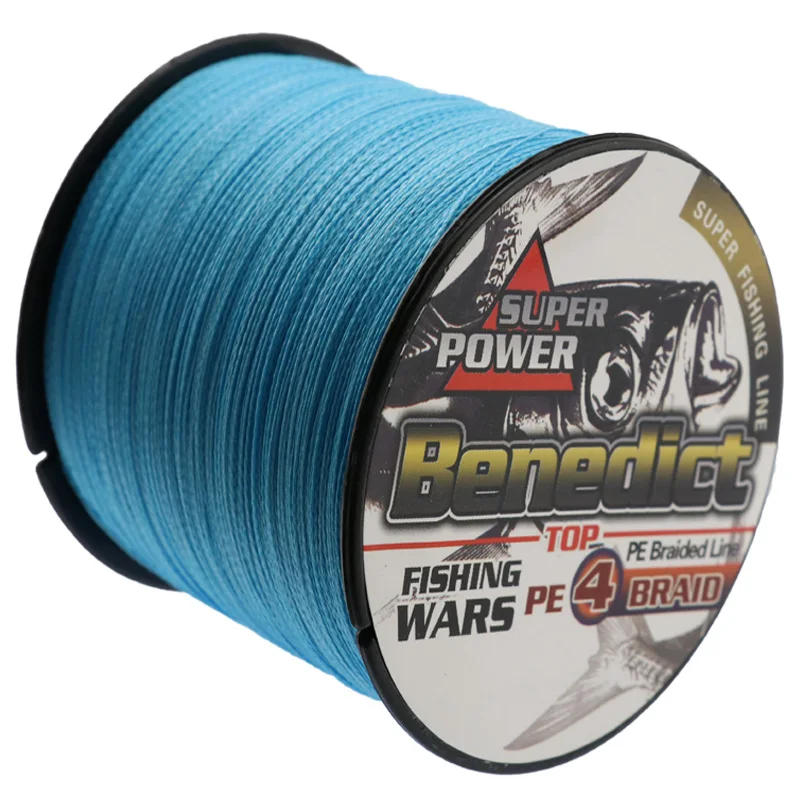melhor Boa qualidade 4x trançada linha de pesca 500 m pe super Japão Multifilament linha fio Azul fio trançado para a pesca de peixes fios