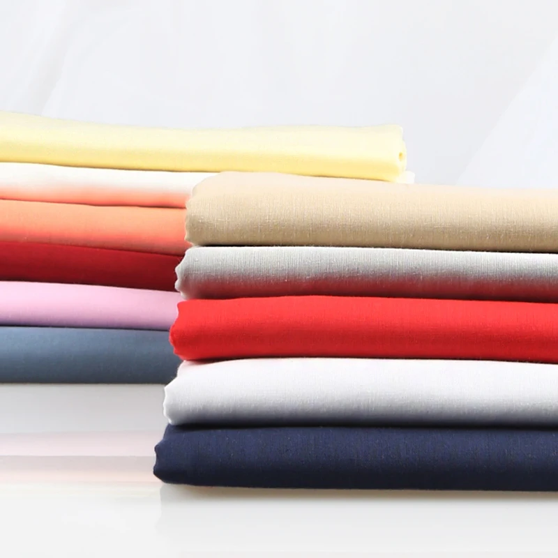 

50cm/100cm Cotton/Satin Cloth Pure Cotton White Black Lining Clothing Lining Clothing Fabric Pure Color Skirt Lining Cloth