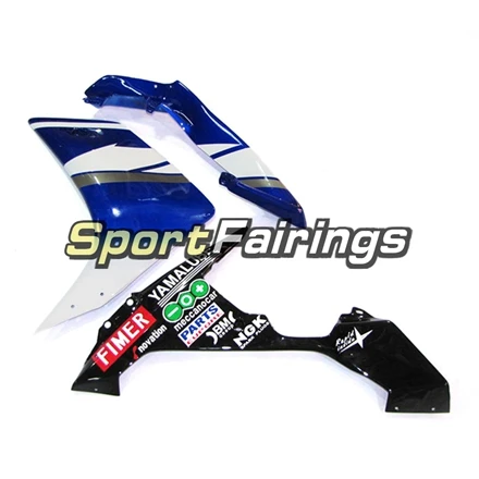 Выполните Обтекатели для Yamaha YZF1000 R1 2007 2008 07 08 Спортбайк тела деталь комплекта сине-белые ABS Пластик инъекций капоты