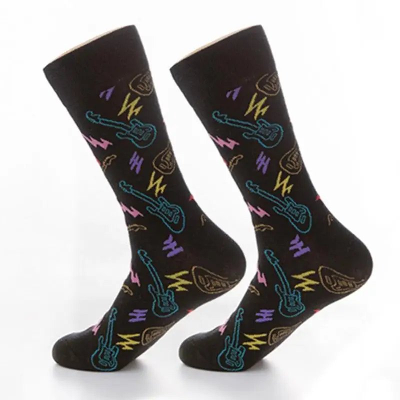 Mens Funny Socks Harajuku Cartoon Animal Puppy Dog Deer Casual Cotton Socks For Christmas Gift Creative Unisex Men Socks