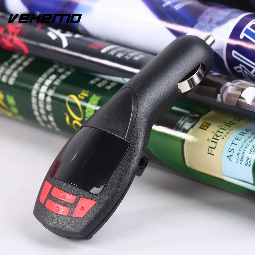 

VEHEMO 87.5-108MHZ 3.5mm FM Transmitter Smartphones Music Player Car Mp3 Stereo Vehicle USB Drive Radio