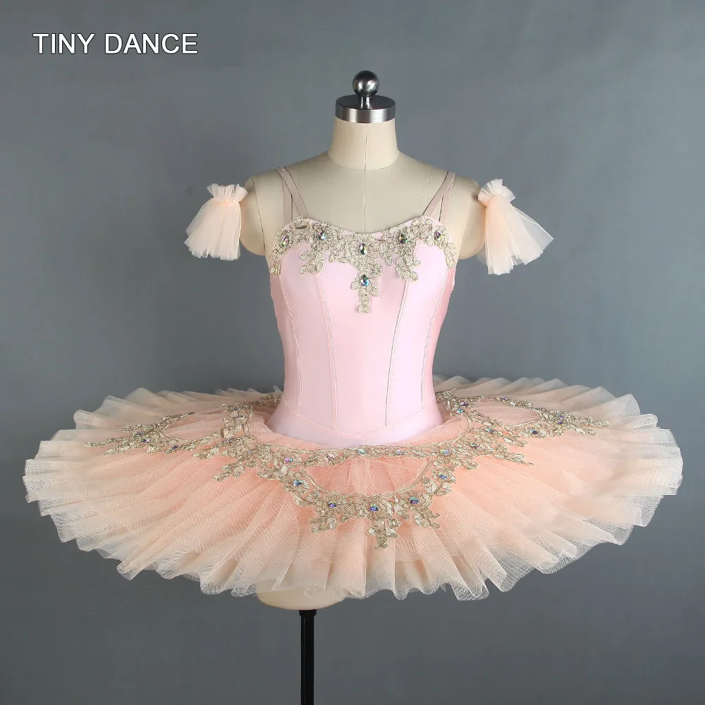 

Peach Pink Pre-Professional Ballet Dance Tutu Stage Costume for Children and Adult Ballerina Dance Costumes Tutu Dress BLL126