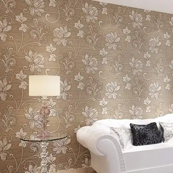 

10x0.53m Wood Fiber Wallpaper Wall Stickers Contact Paper Non-woven Mural Wallpaper Wall Decor Home Bedding Room Decoration