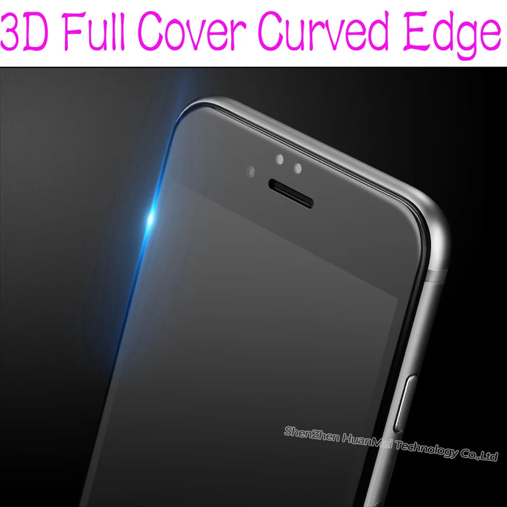 

For iphone X 8 plus 3D Curved Edge Full Cover Tempered Glass Front Screen Protector Protective Film for iphone 7 plus 6 6s plus