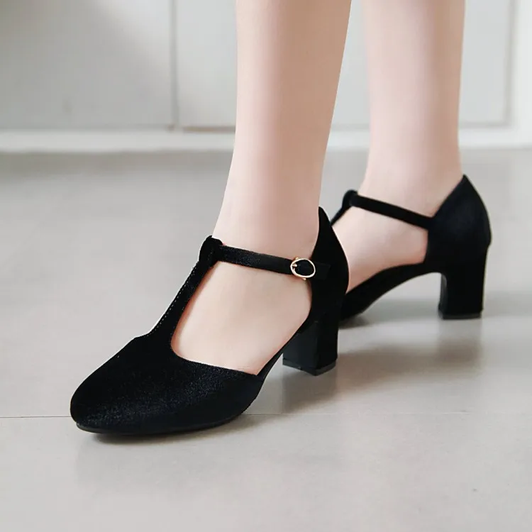 

Big Size 11 12 13 14 15 ladies high heels women shoes woman pumps Package the heel Package toes Thick with Single shoes