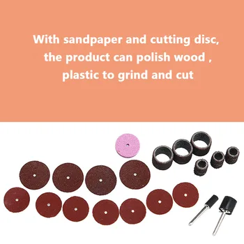 

40pcs Rotary Power Tool Set For 3.2 mm Shank Sanding Polish Cutting Accessory Bit Set Mini Drill Kit Abrasive Tool