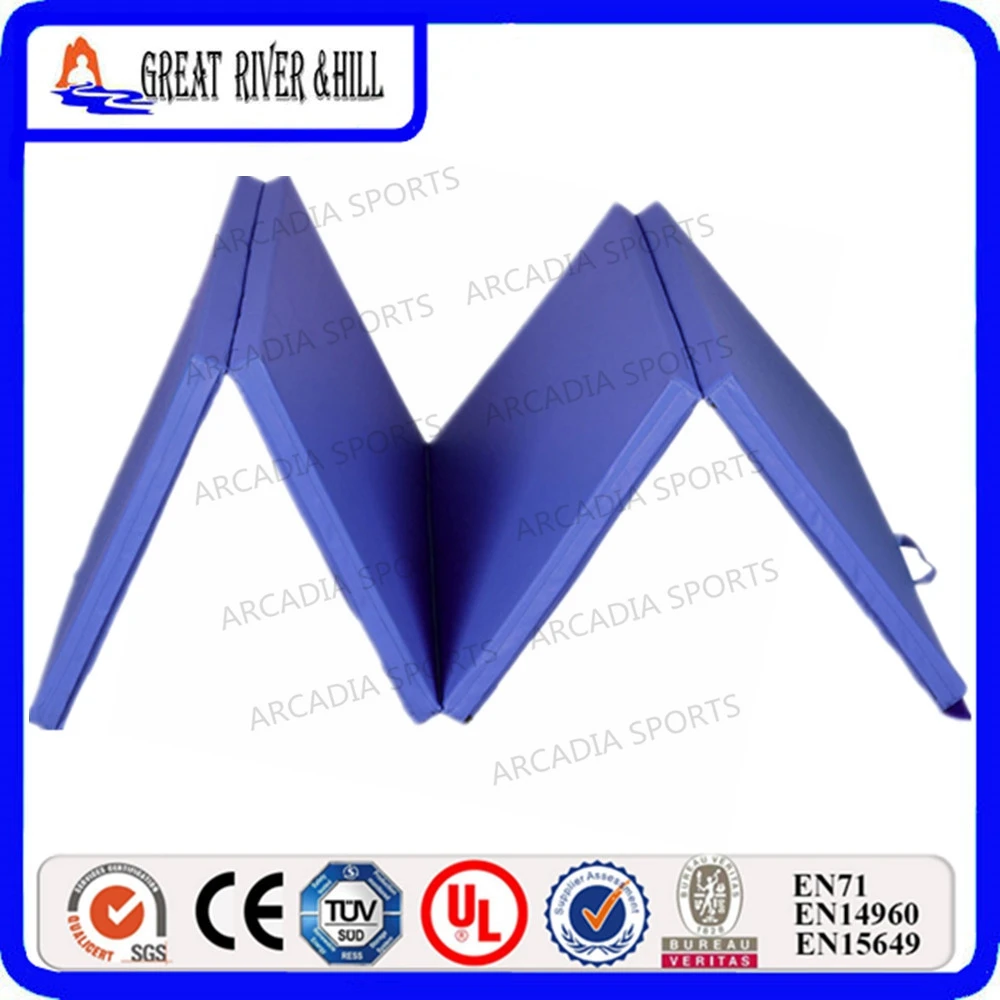 Z Athletic - Tapete Plegable Para Gimnasia, Vasos, Porristas Y Más, 4 Pies X 8 Pies X 2 Pulgadas