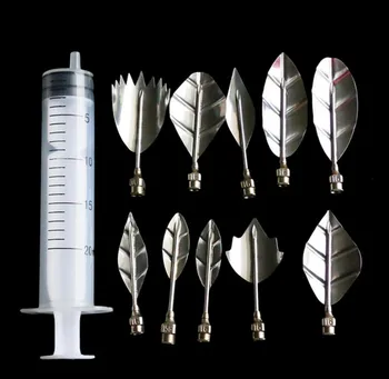

100 sets 3D Jelly Flower Cake Jello Gelatin Art Tool Russia Nozzle 10 pcs Pudding Nozzle +1 Syringe Tools Cake Decorating Tools